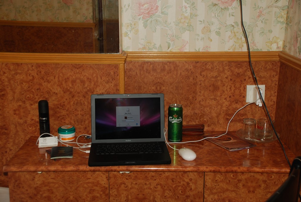 My 2008 MacBook during a trip to Hong Kong