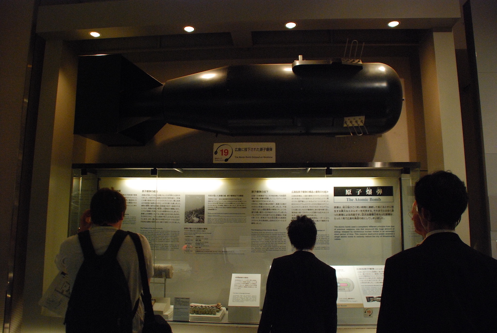 Replica of Little Boy - the bomb that was dropped on Hiroshima
