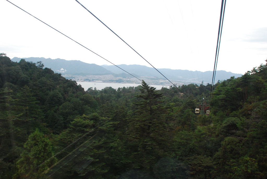 The first stage of the ropeway