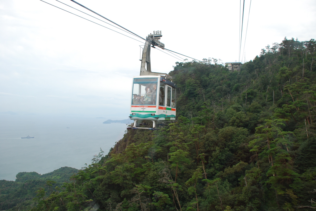 The second stage of the ropeway