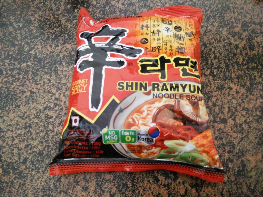 Pack of Nongshim's Shin Ramyun instant noodles